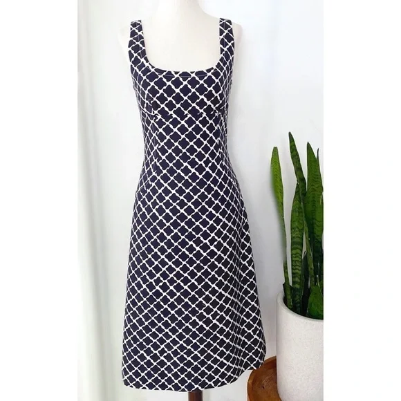 Peter Som Geo Alhambra Tiles Pattern Sheath Dress​​​​​